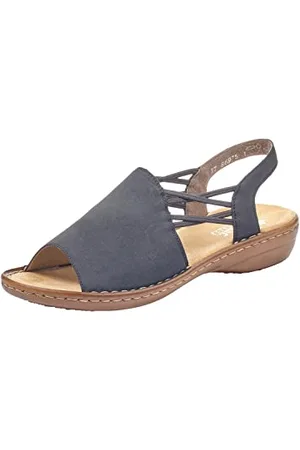 Rieker Women’s 608D1-14 Closed Toe Sandals, (Pazifik 14), 6.5 UK