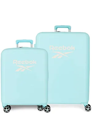 Reebok Roxbury Turquoise Suitcase Set 55/70 cm Hard ABS Built-in TSA Lock 119.4L 6kg 4 Wheels Double Hand Luggage, , One Size, Suitcase Set