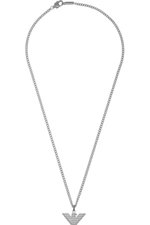 Emporio Armani Necklace for Men Essential, Length: 525mm, Width: 24mm Stainless Steel Necklace, EGS2916040