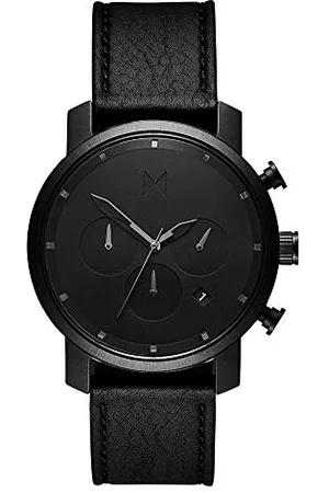 MVMT Mens Analogue Quartz Watch with Leather Calfskin Strap D-MC02-BLBL