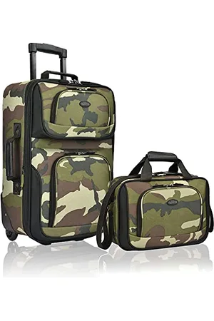 U.S. Traveler Rio Rugged Fabric Expandable Carry-on Luggage Set, , Set, Rio Lightweight Carry-on Suitcase 20" Softside Expandable Design, Durable, Business and Travel