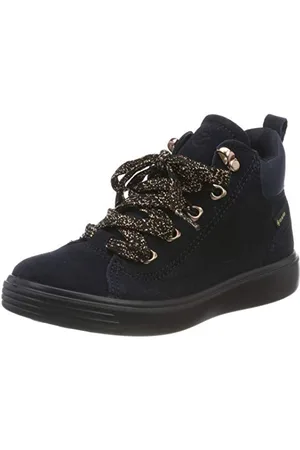 Ecco Girls’ S7 Teen Hi-Top Trainers, Blue (Night Sky 5303), 9.5 UK