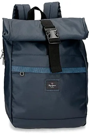 Pepe Jeans Court Adaptable Laptop Backpack, 15.6" 30x40x12cm Cotton and Polyester 14.4L