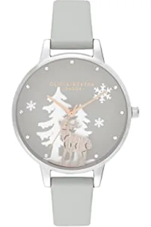 Olivia Burton Analogue Quartz Watch for Women with Vegan Leather Strap - OB16AW02