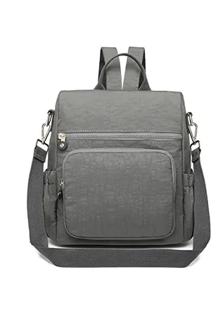 Kono Women Backpack Anti Theft Rucksack Nylon Schoolbag Ladies Travel Work Bag Casual Daypack Vintage Shoulder Backpack