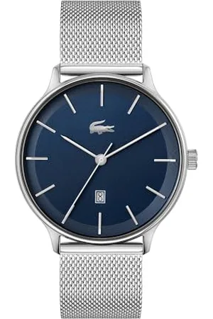 Lacoste Analogue Quartz Watch for Men with Silver Stainless Steel mesh Bracelet - 2011200
