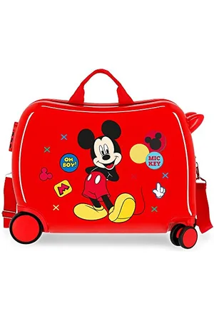 Disney Mickey Enjoy the Day Kids Rolling Suitcase 50x38x20 cm Rigid ABS Combination lock 34 Litre 2.1 Kg 4 Wheels Hand Luggage