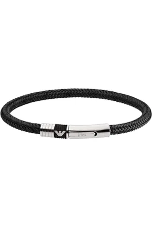 Emporio Armani Bracelet for Men , black Stainless Steel Bracelet, EGS1624001