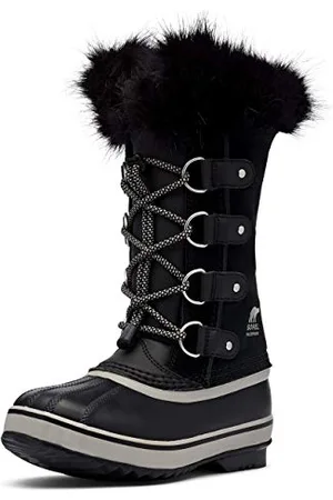 sorel KIDS JOAN OF ARCTIC WATERPROOF Unisex Kids Snow Boots, Black (Black x Dove) - Youth, 6 UK