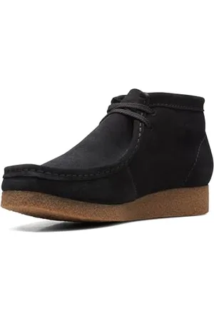 Clarks Shacre Wallabee Boot, mens Chukka, Black (Black Suede), 8.5 UK (42.5 EU)