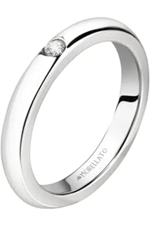 Morellato Unisex Love Rings Collection Stainless Steel Crystal Ring - SNA46, one size, Metal, No Gemstone