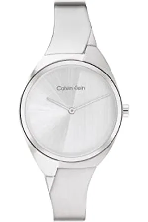 Calvin Klein Analogue Quartz Watch for Women with Silver Stainless Steel Bracelet - 25200234