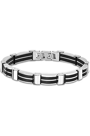 Lotus Woman Stainless Steel Asscher Blue zirconia Bracelet