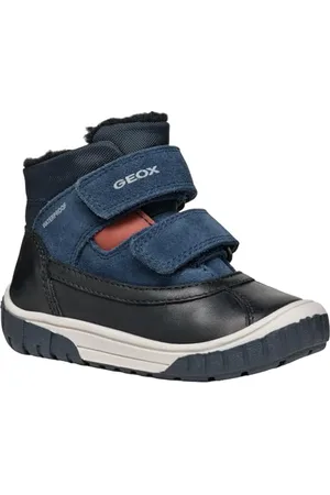 Geox B OMAR BOY WPF C Ankle Boot, Black/Navy, 10 UK Child