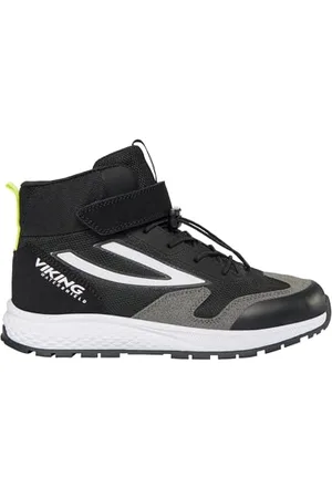 Viking Century Mid WP 1V SL Walking Shoes, Black/Orange, 0.5 UK