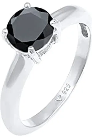 Elli Ring Ladies Solitaire Classic with zirconia crystal in 925 sterling silver