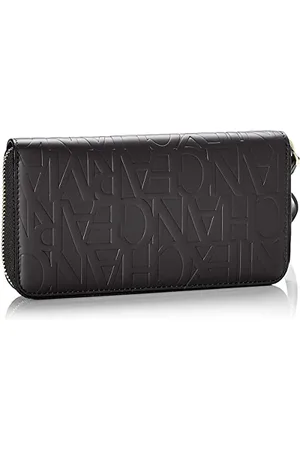 Armani Exchange Wristlet Round Zip Women’s Wristlet, Black (Nero - Black), 3x19x10.5 Centimeters (B x H x T)