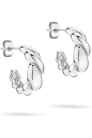 Tamaris Hoop Earrings, 2,1 cm, Stainless Steel, No Gemstone