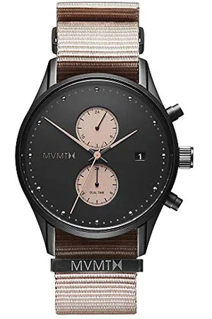 MVMT Analogue Quartz Watch for Men with Brown Nylon Strap - D-MV01-BLBR