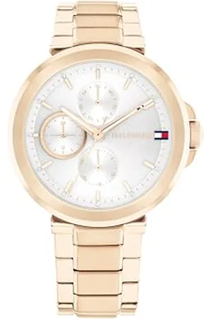 Tommy Hilfiger Analogue Multifunction Quartz Watch for women with Carnation colored Stainless Steel bracelet - 1782756