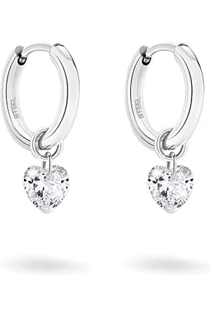 Tamaris TJ-0366-E-16 Creole Earrings, 1,6, Stainless Steel, Cubic Zirconia