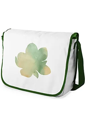 Bonamaison Digitally Printed Messenger School Bag with Khaki Strap for Students, Cross Body Bag, Courier Bag, Shoulder Bag for School, Back to School, Size: 29x36 cm