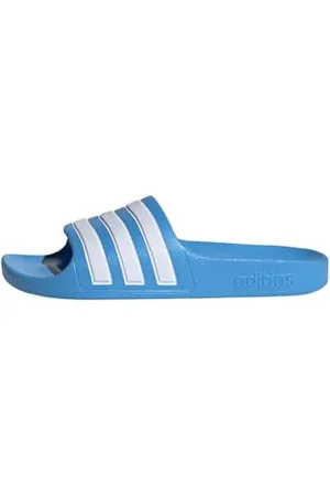 adidas Adilette Aqua Slides Kids, Blue Burst/Cloud White/Blue Burst, 4 UK