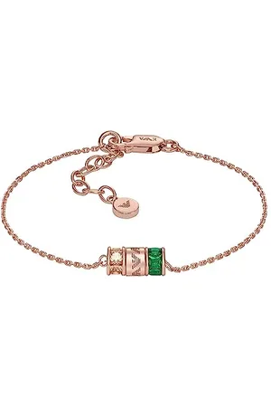Emporio Armani Bracelet for Women, Rose Gold-Tone Sterling Silver Components Bracelet, Length: 150mm+30mm, Width: 10mm, Height: 5.5mm, EG3579221