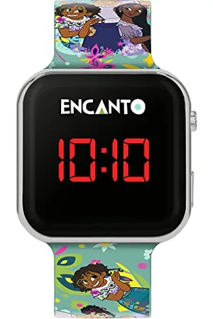 Disney Girls Digital Quartz Watch with Silicone Strap ENC4022