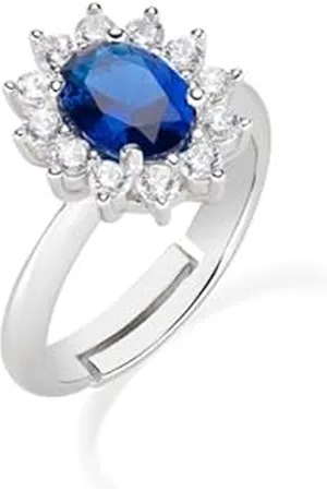 AMEN Ring (P) Lady, Anel Silver Tam. 2 (14/16), Prata 925 (3.61 grams), Lady 1.5 cm, ANLDGBBBL2 Brand, One Size, Metal, No Gemstone, one size, Metal, No Gemstone
