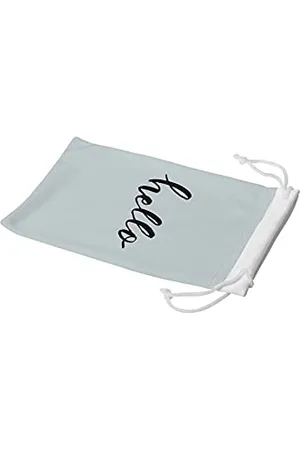 Bonamaison Digitally Printed Glasses Pouch, Sunglasses Pouch, 100% Cotton, Soft & Slim, Protective Glasses Case with Drawstring Closure, 1 Piece, 11x19 cm