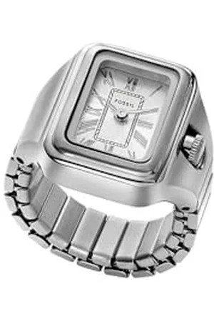 Fossil Raquel watch ring for Women, Quartz movement with Stainless steel Strap