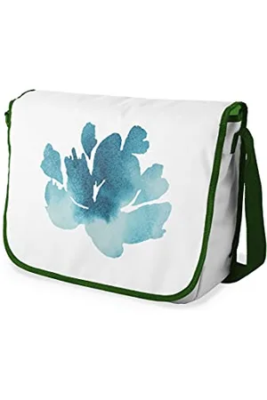 Bonamaison Digitally Printed Messenger School Bag with Khaki Strap for Students, Cross Body Bag, Courier Bag, Shoulder Bag for School, Back to School, Size: 29x36 Cm