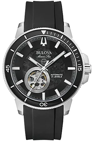 BULOVA Men Analog Automatic Watch with Silicone Strap 96A288