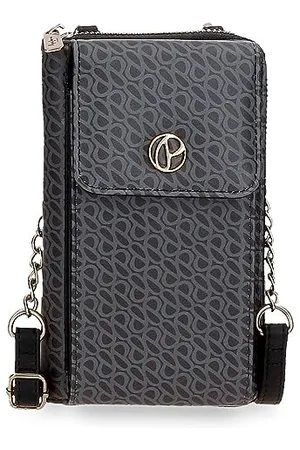 Pepe Jeans Megan Shoulder Bag Small Black 11 x 20 x 4 cm Faux Leather, , One Size, Small Crossbody Bag