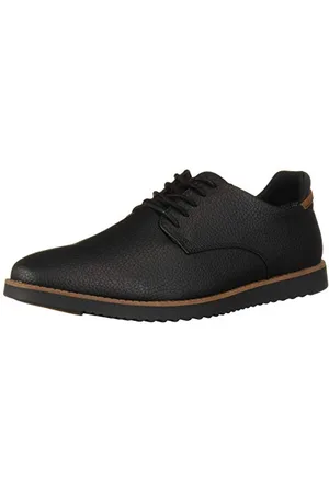 Scholl Mens Sync Oxford, Black, 9.5 Wide US
