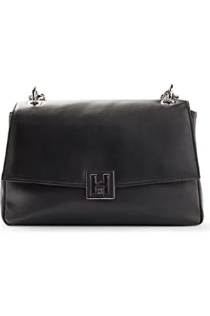 HUGO BOSS Womens Jodie Shoulder Bag Faux-leather shoulder bag with logo closure