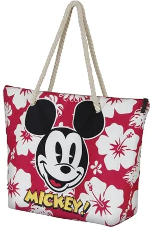 Disney Mickey Mouse Hawaii-Soleil Beach Bag, Red, 52 x 37 cm