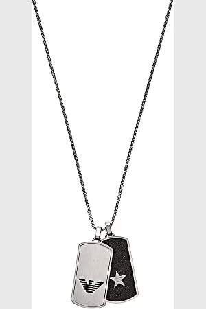 Emporio Armani Necklace for Men , Length: 525mm; Size pendants: 40x21x2mm Stainless Steel Necklace, EGS2675040