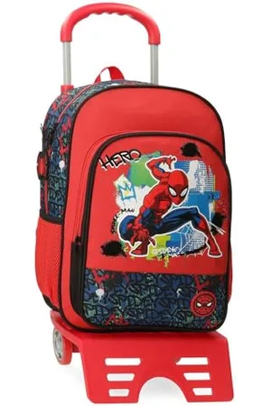 Marvel Joumma Spiderman Urban School Backpack with Trolley 30x40x13cm Polyester 15.6L, , School Backpack with Trolley