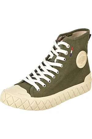 Palladium Palla Ace Cvs Mid, Sneaker unisex, Green, 4 UK