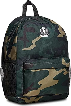 Invicta Ollie Single-Compartment Backpack, Green Camouflage, , School and Leisure