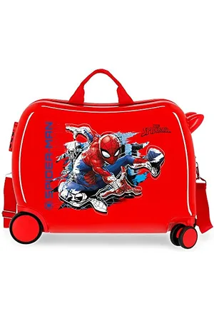 Marvel Spiderman Geo Red Kids Rolling Suitcase 50 x 38 x 20 cm Rigid ABS Combination Lock 34 Litre 2.1 kg 4 Wheels Hand Luggage