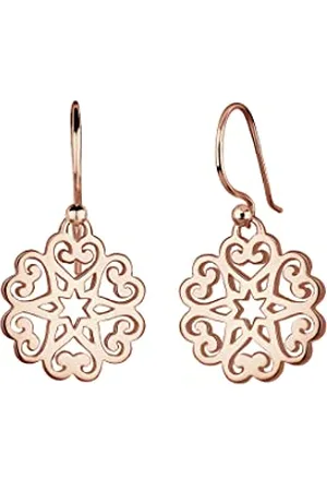 Elli Women Earring Ornament Heart Star Floral 925 Silver Plated Earrings