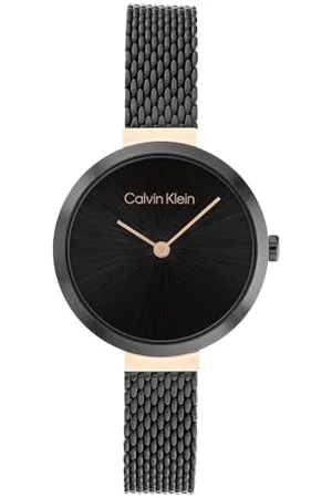 Calvin Klein Analogue Quartz Watch for Women with Stainless Steel mesh Bracelet - 25200084