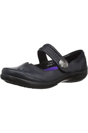 Padders Womens Poem Mary Jane Flats 853/24 Blue( 24 NAVY ) ,4.5 UK (38 EU)