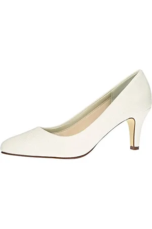 Rainbow Club Bridal Shoes Brooke - Pumps, Metallic, Wedding Shoes, Satin, Comfortably Padded - Size 37 EU (4 UK)