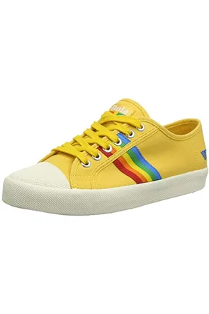 Gola Women Coaster Rainbow Trainers, Yellow (Sun/Multi Yz), 3 UK