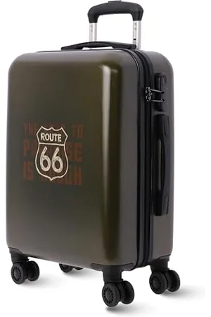 Route 66 Cabin Suitcase 55 x 40 x 20 (Extendable) – 33L – Ryanair Cabin Luggage – Airline Compatible – Lightweight and Hard Carry Case – 4 Wheels, , 55x40x20 cm, Cabin