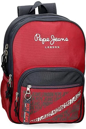 Pepe Jeans Clark Double Compartment School Backpack Adaptable to Trolley 30x40x13 cms Polyester 15.6L